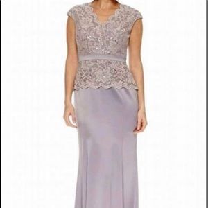 Beautiful Silver Mother of the Bride Formal Gown